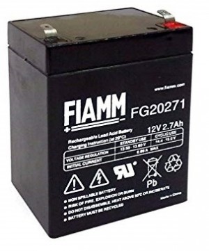 BATTERIA FIAMM RICARICABILE AL PIOMBO SERIE FG - STANDARD 12V 2.7Ah