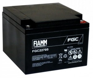 BATTERIA FIAMM RICARICABILE AL PIOMBO SERIE FGC - CYCLIC 12V 27Ah