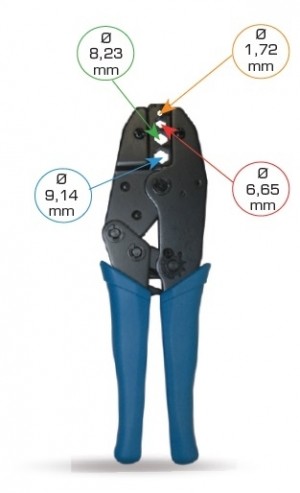 PINZA PROFESSIONALE A CRICCHETTO PER CRIMPARE