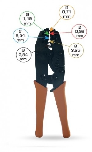 PINZA PROFESSIONALE A CRICCHETTO PER CRIMPARE