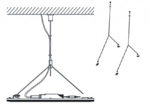 KIT SOSPENSIONE PANNELLO A LED PAL40DR