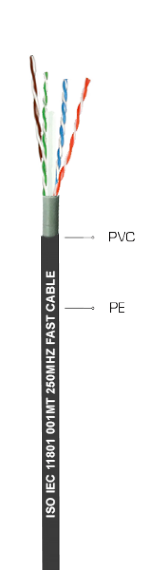 CAVO CAT.6 UTP PVC+PE AWG 25 CU+PLUS CROSSING