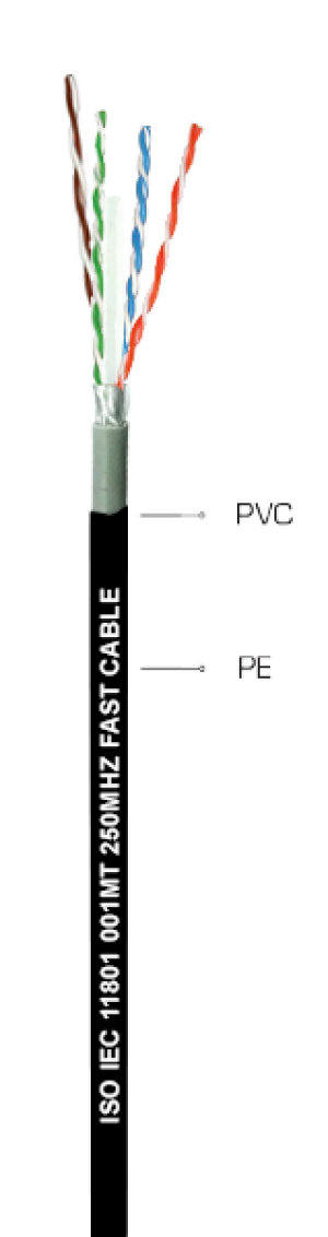 CAVO CAT.6 FTP AL FOIL+PVC+PE AWG 25 CU + PLUS CROSSING  