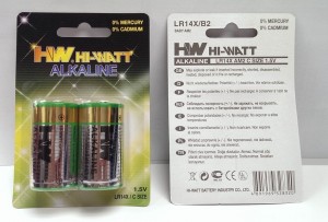 Super Batteria Alcalina HI-Watt 1,5V