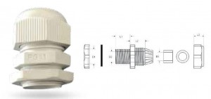 PRESSACAVO CON CONTRODADO GAMMA CAVI 18-25