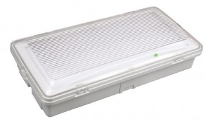 PLAFONIERA A LED RETTANGOLARE CON KIT D'EMERGENZA SA 9.3W IP65