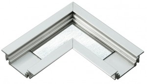 CONNETTORE ANGOLARE 90° ALLUMINIO PER PROFILO GROOVE