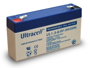 BATTERIE RICARICABILI AL PIOMBO 6V 1.3Ah