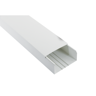 CANALINA IN PLASTICA BIANCA 2m 120x60mm        
