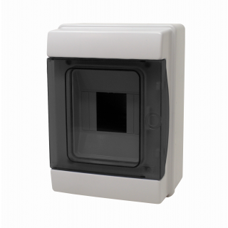 CENTRALINO DA PARETE IP65 4 MODULI GRIGIO - PORTELLO FUME'