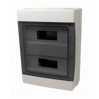 CENTRALINO DA PARETE IP65 24 MODULI GRIGIO - PORTELLO FUME'
