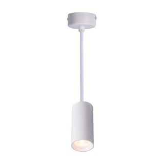 FARETTO A SOSPENSIONE in ALLUMINIO BIANCO 60X130mm ATTACCO GU10 (lampada non inclusa)