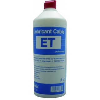 LIQUIDO LUBRIFICANTE SPECIFICO PER LO SCORRIMENTO DI CAVI ELETTRICI COASSIALI-FIBRE OTTICHE