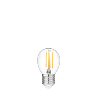 LAMPADINA A LED A FILAMENTO G45 CHIARA 6W E27 3000K