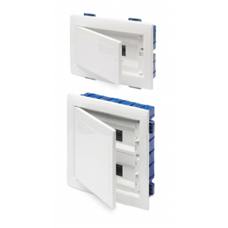 CENTRALINO DA INCASSO PER CARTONGESSO CON PORTELLO BIANCO IP40 12M BIANCO RAL9016 237x305x85
