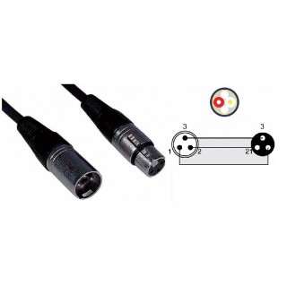 MICROPHONE CABLE PRESA XLR/SPINA XLR 10mt - ASSICURA UNA STABILE CONNESSIONE