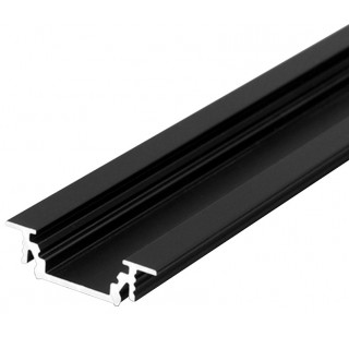 PROFILO LED GROOVE NERO 2mt