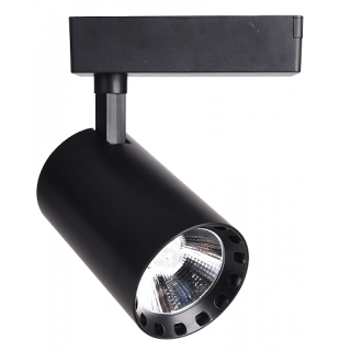 FARETTO DA BINARIO 30W NERO 3000K